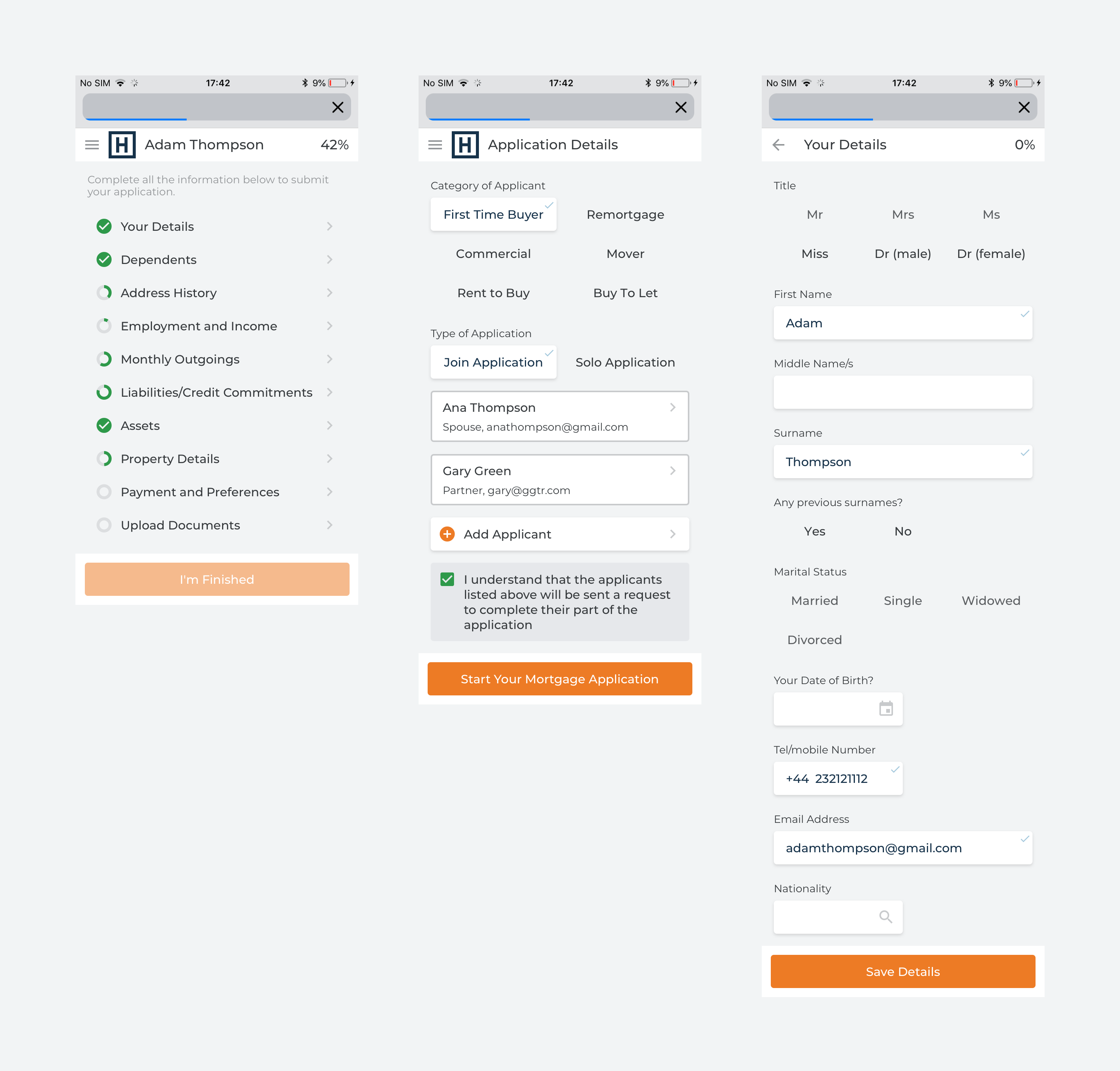 Final polished visual design showcasing clarity and accessibility for Heron Financial’s application